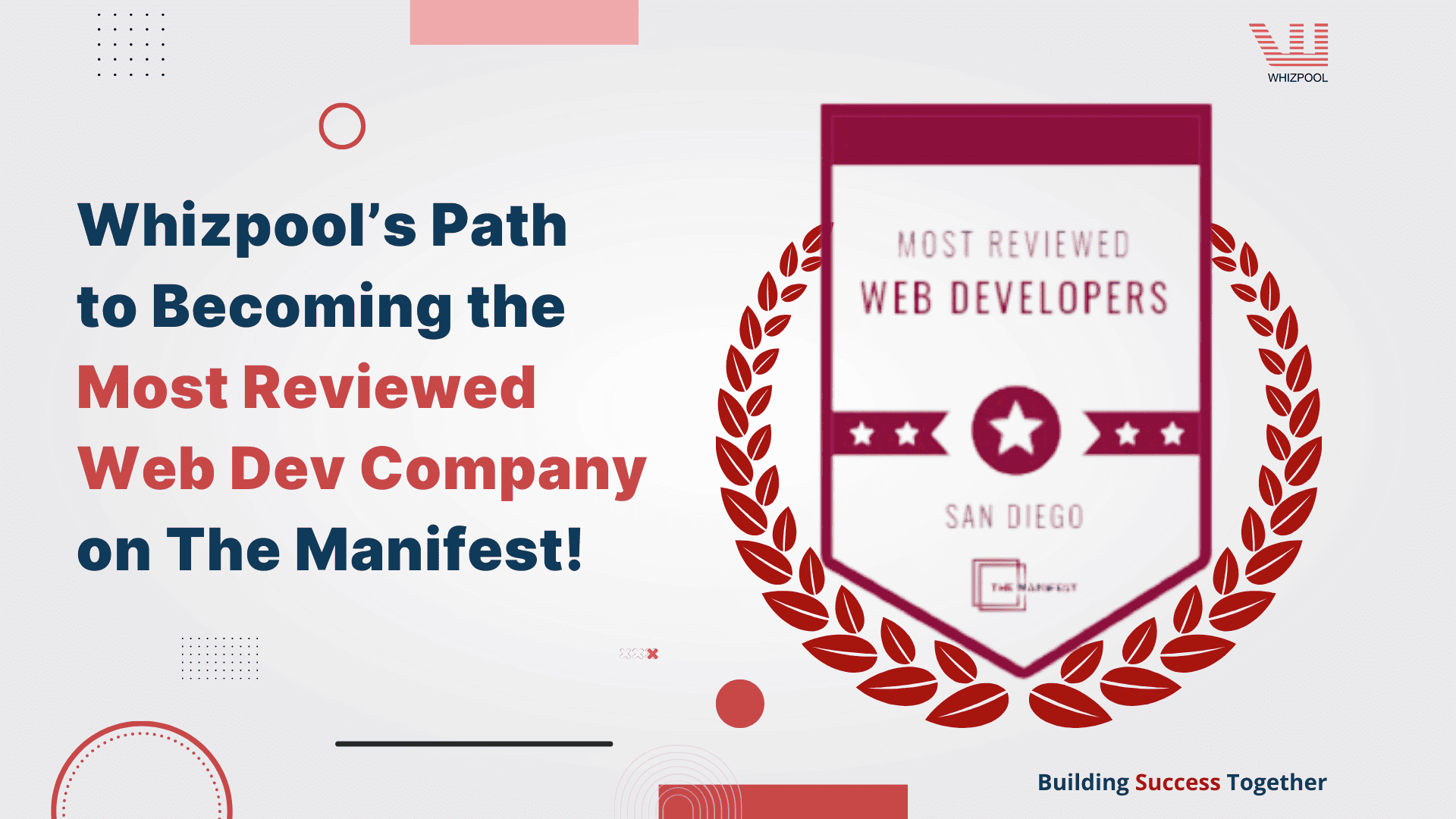 The Manifest Names Whizpool as one of the Most-Reviewed Web Developers in San Diego